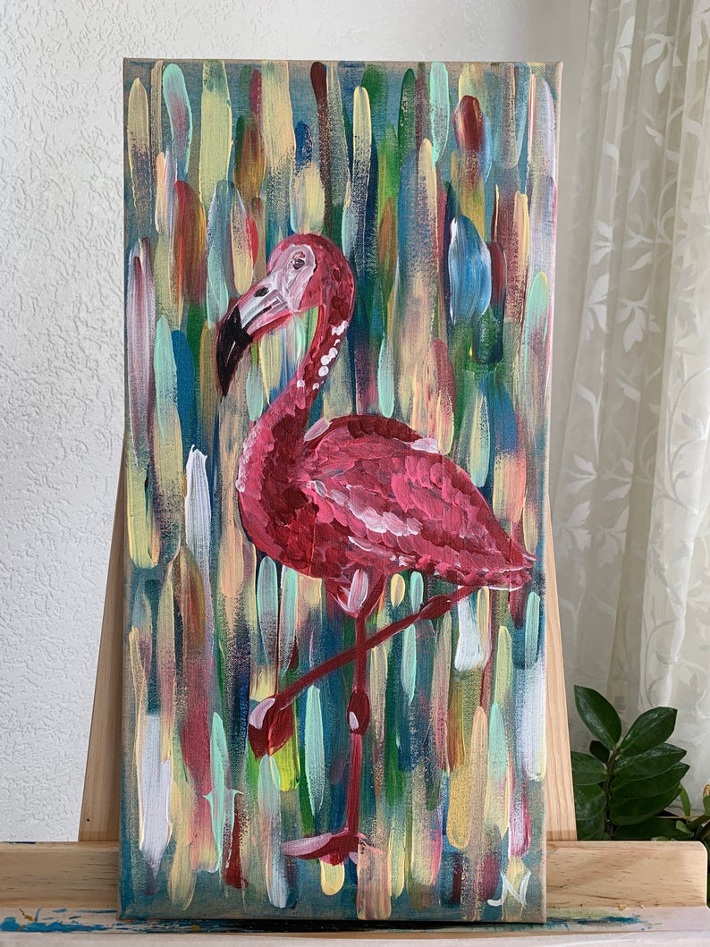Tanzende Flamingo