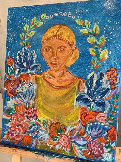 Die Blumenfrau