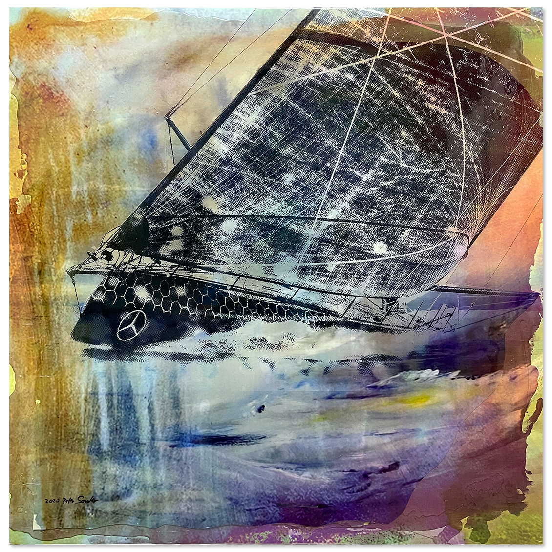 Peter Sander "Sailing" Pop Art Serigraphie
