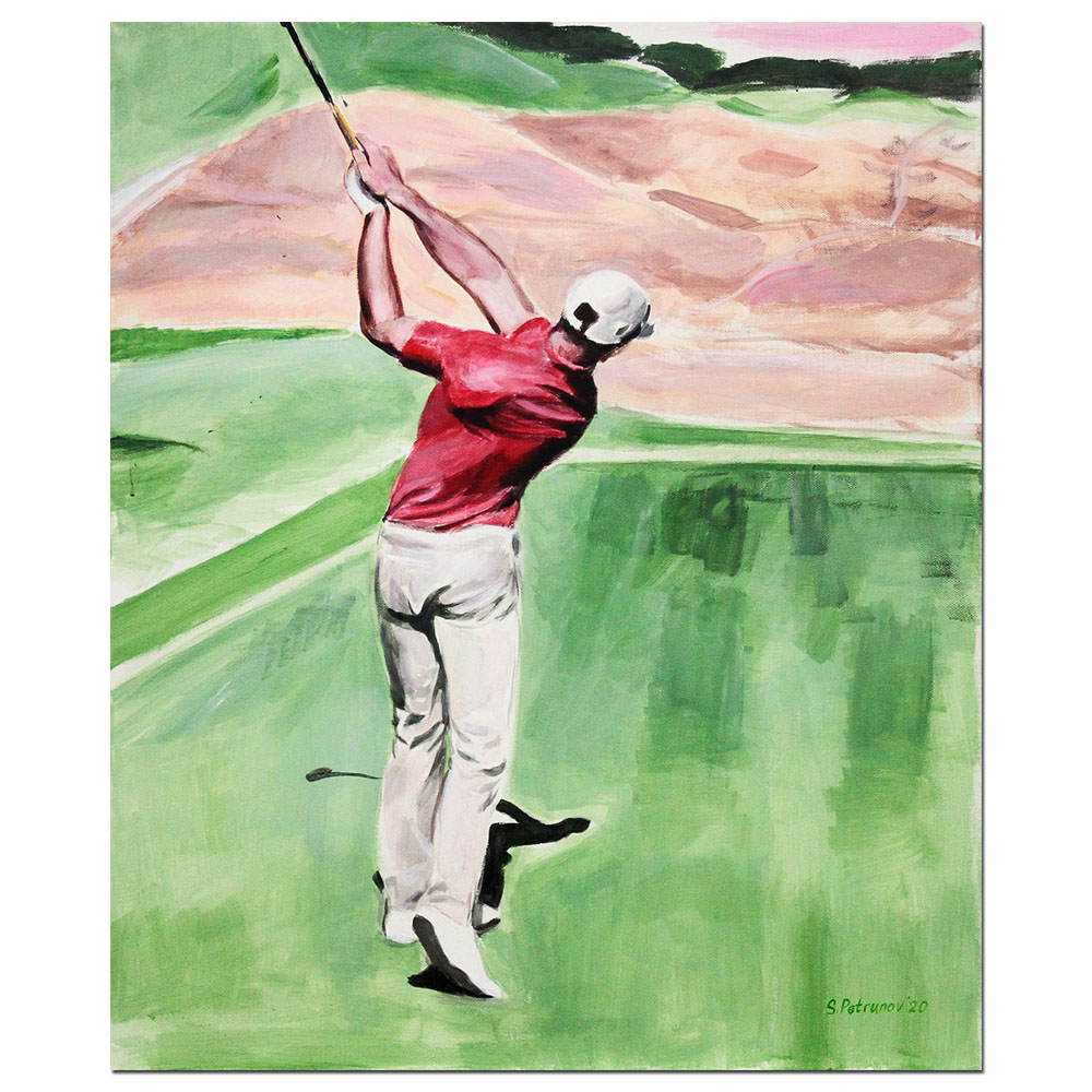 Zeitgenössische Kunst von S. Petrunov:  "Golfer"