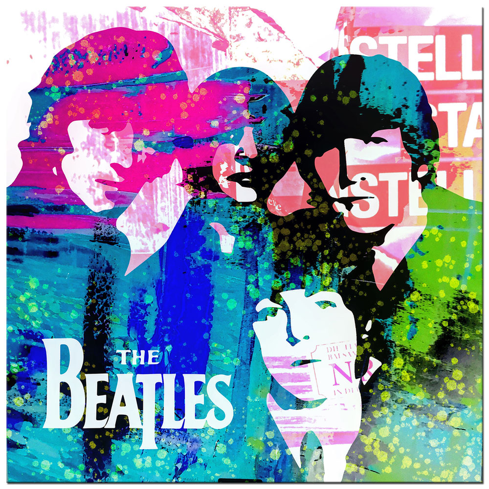 Acryl- und Digitalmalerei von H. Mühlbauer: "The Beatles"