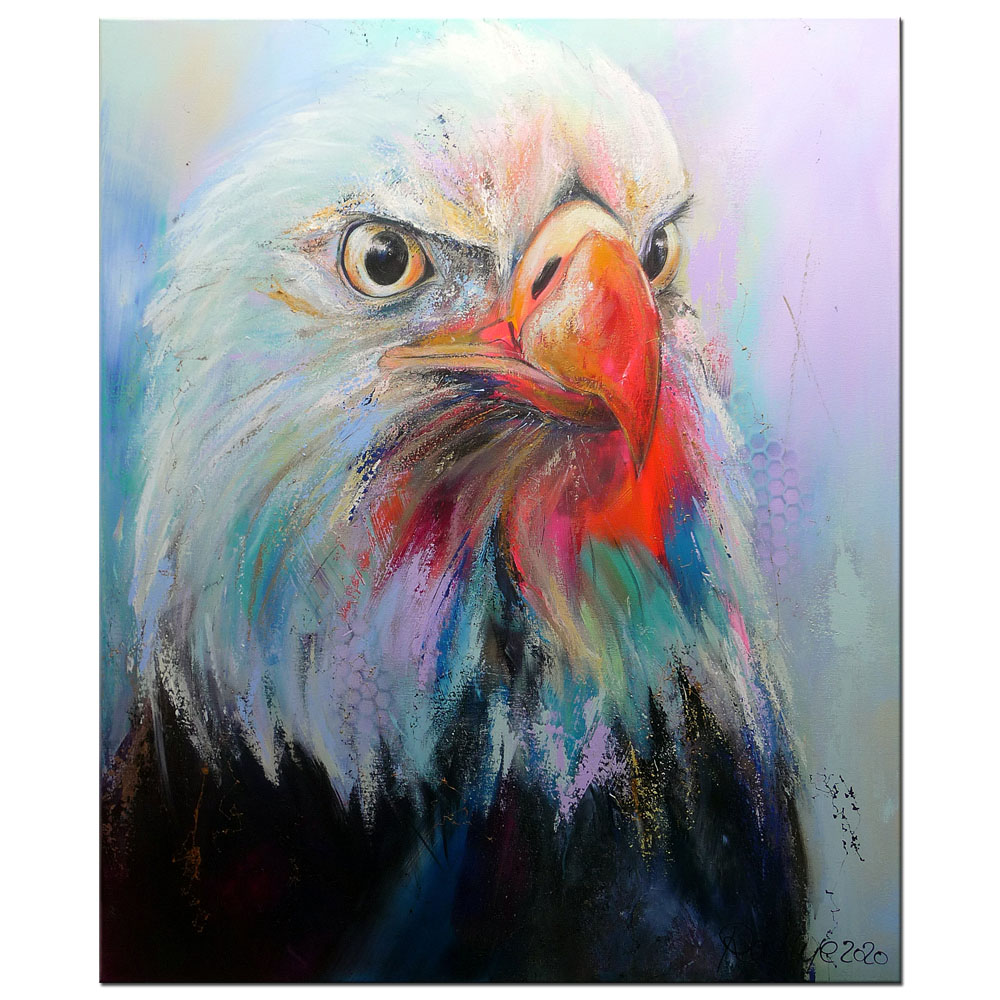 Moderne Malerei M. Rathje: "Golden eagle"